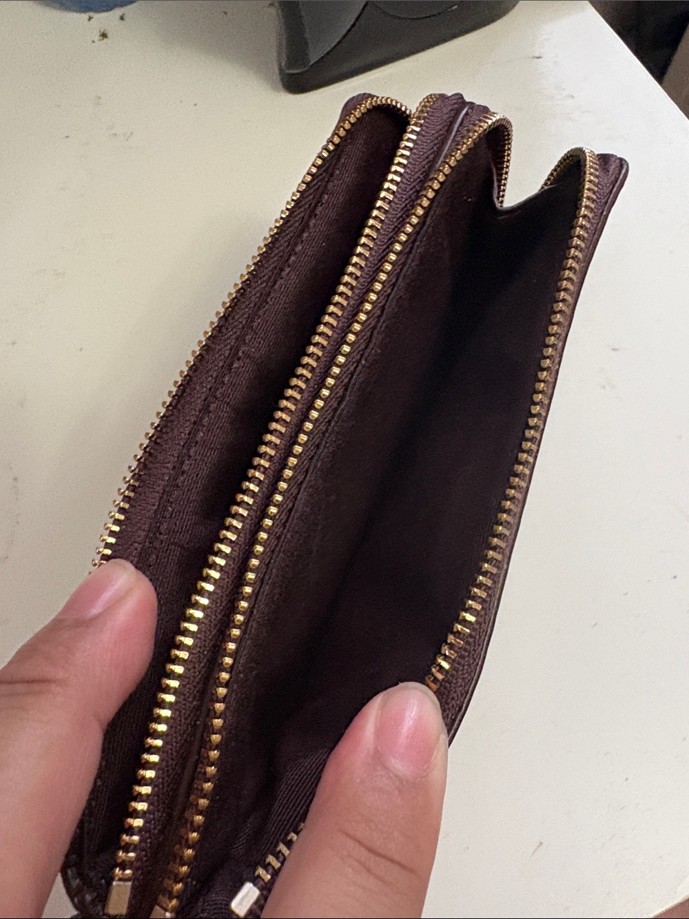 Coach Signature Canvas Wristlet in Brown - Picture 3 of 3